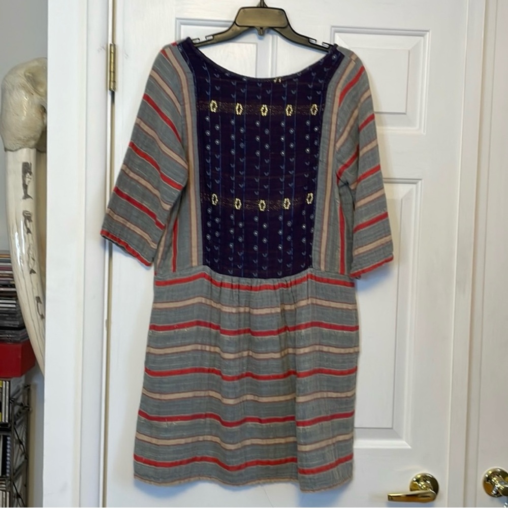 Ace & Jig Flicker Dress in Royal/Folk